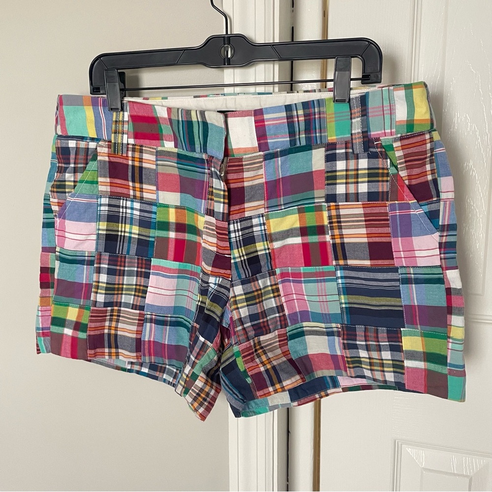 J. Crew madras plaid shorts size 12